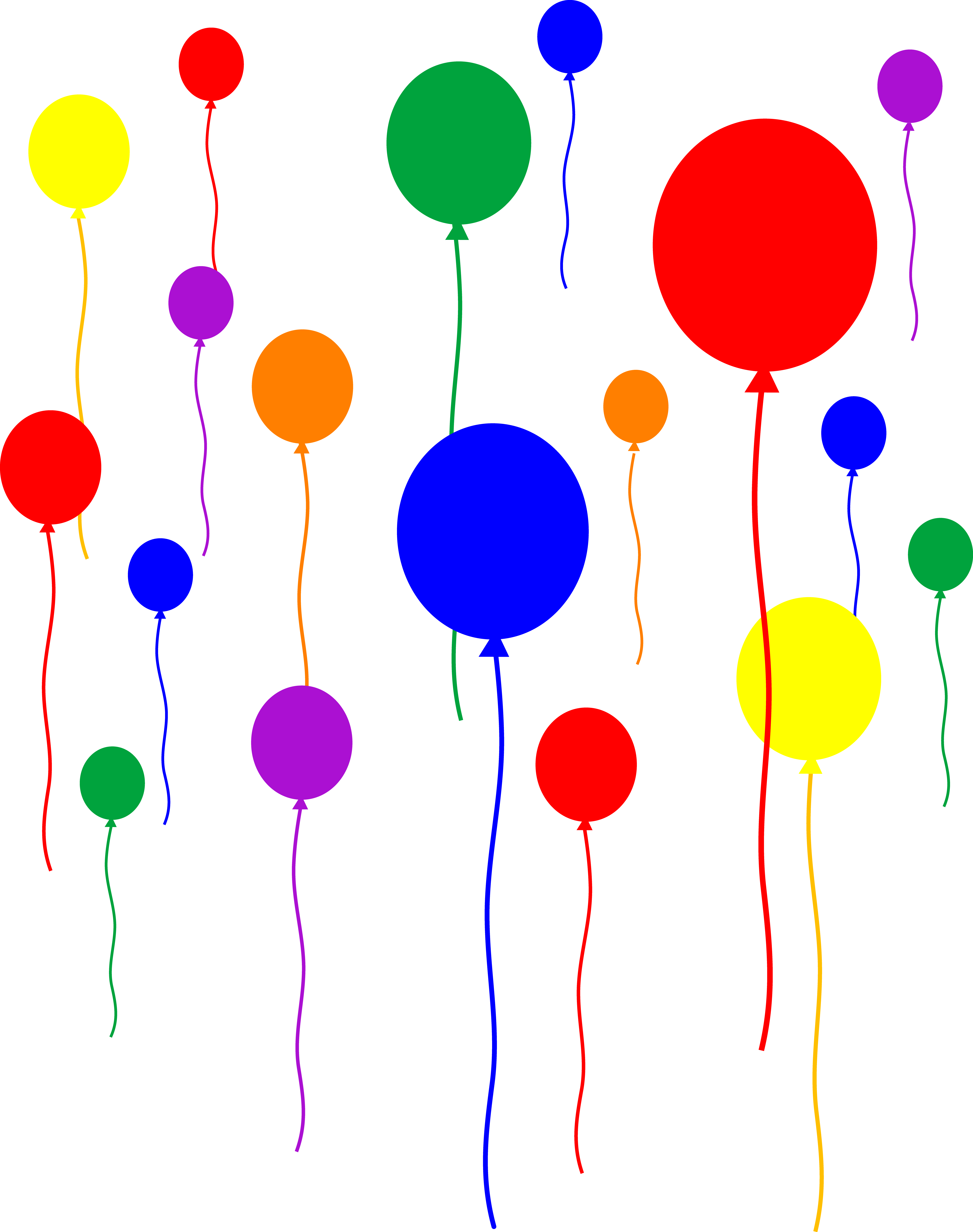 free clip art balloons confetti - photo #46