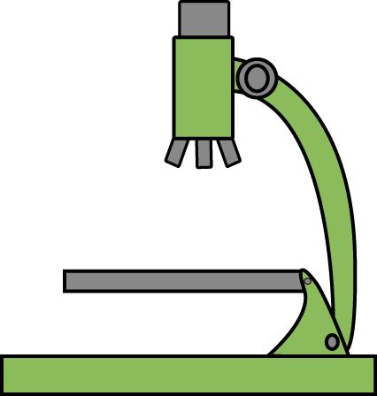 Green Microscope Clip Art - Green Microscope Vector Image