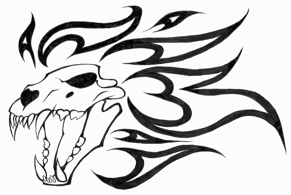 deviantART: More Like Lion Skull Tattoo 2 by Evil-spark-dragon