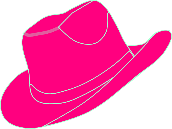 Pink Cowgirl Hat clip art - vector clip art online, royalty free ...