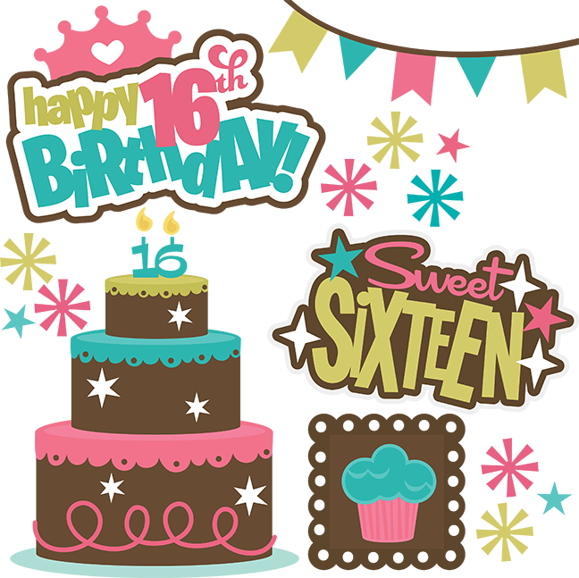 Happy 16th Birthday SVG files for cutting machines teen svg files ...
