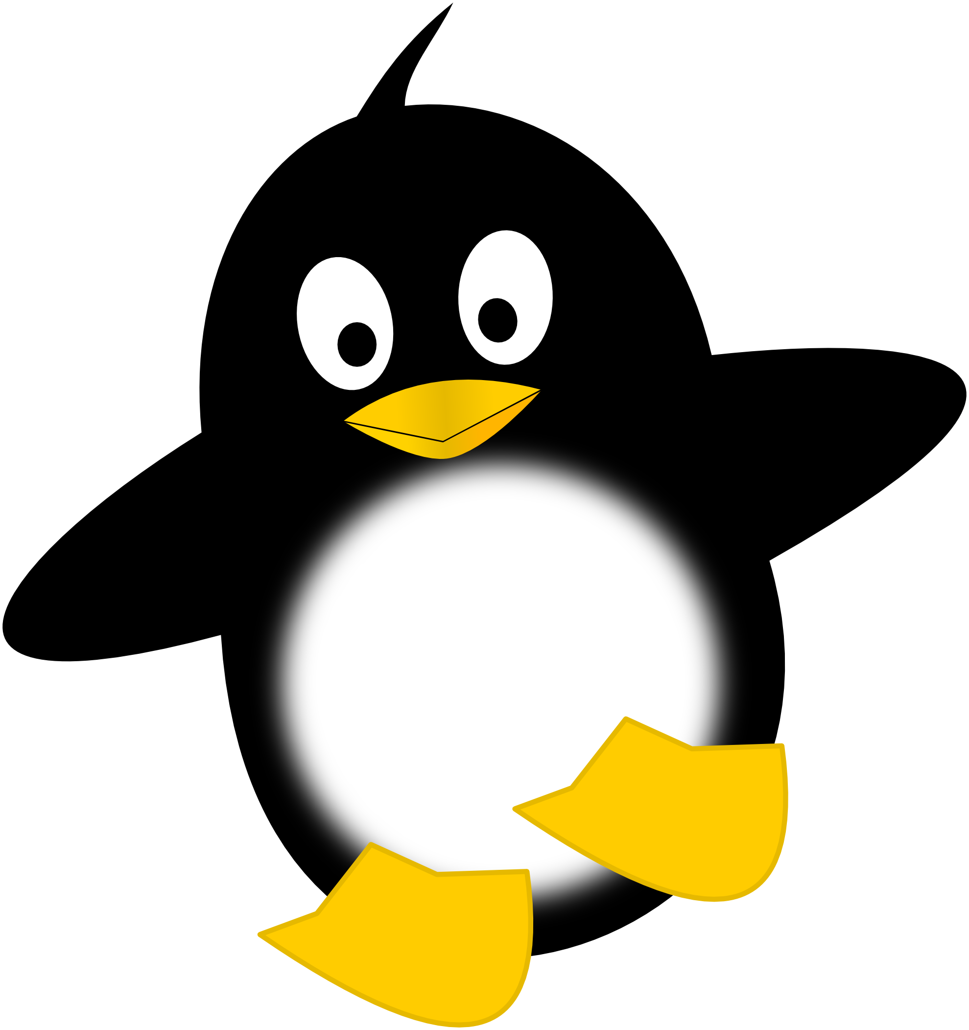 Cool Linux Penguin - ClipArt Best