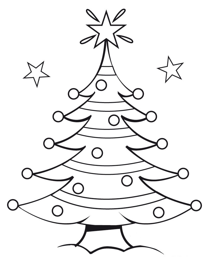 Xmas Stuff For > Christmas Tree Outline Printable