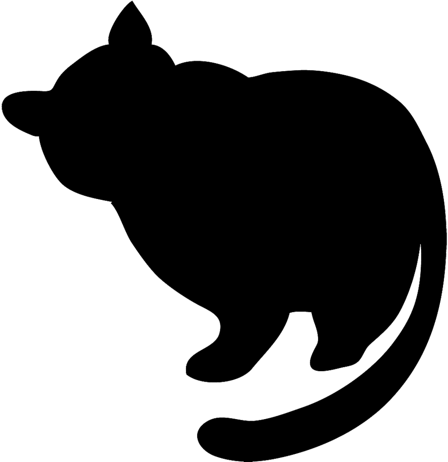 free clip art black cat silhouette - photo #43