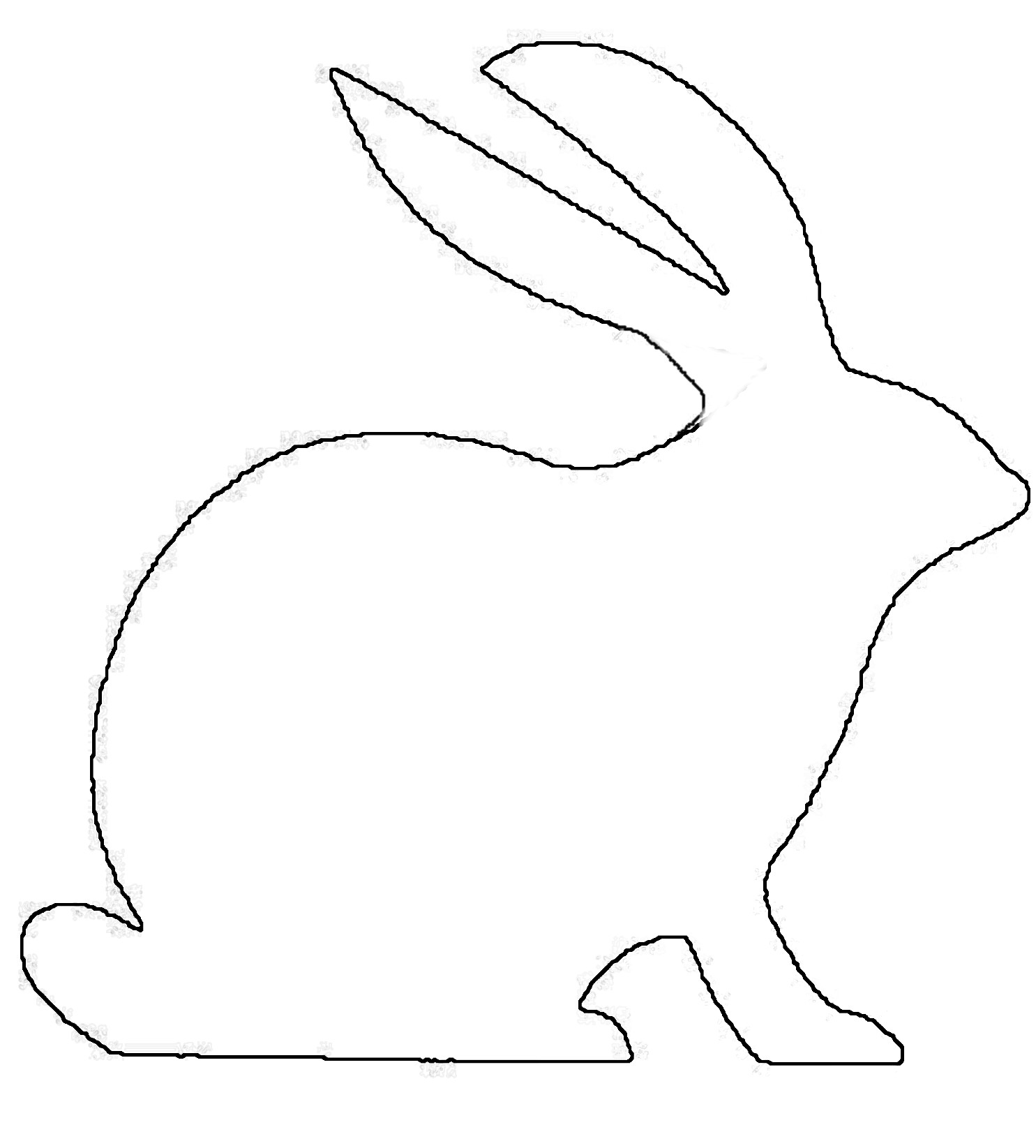 Rabbit Outline - Cliparts.co
