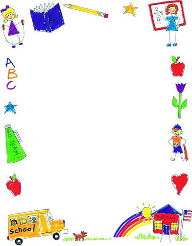 Printable School Borders Images & Pictures - Becuo