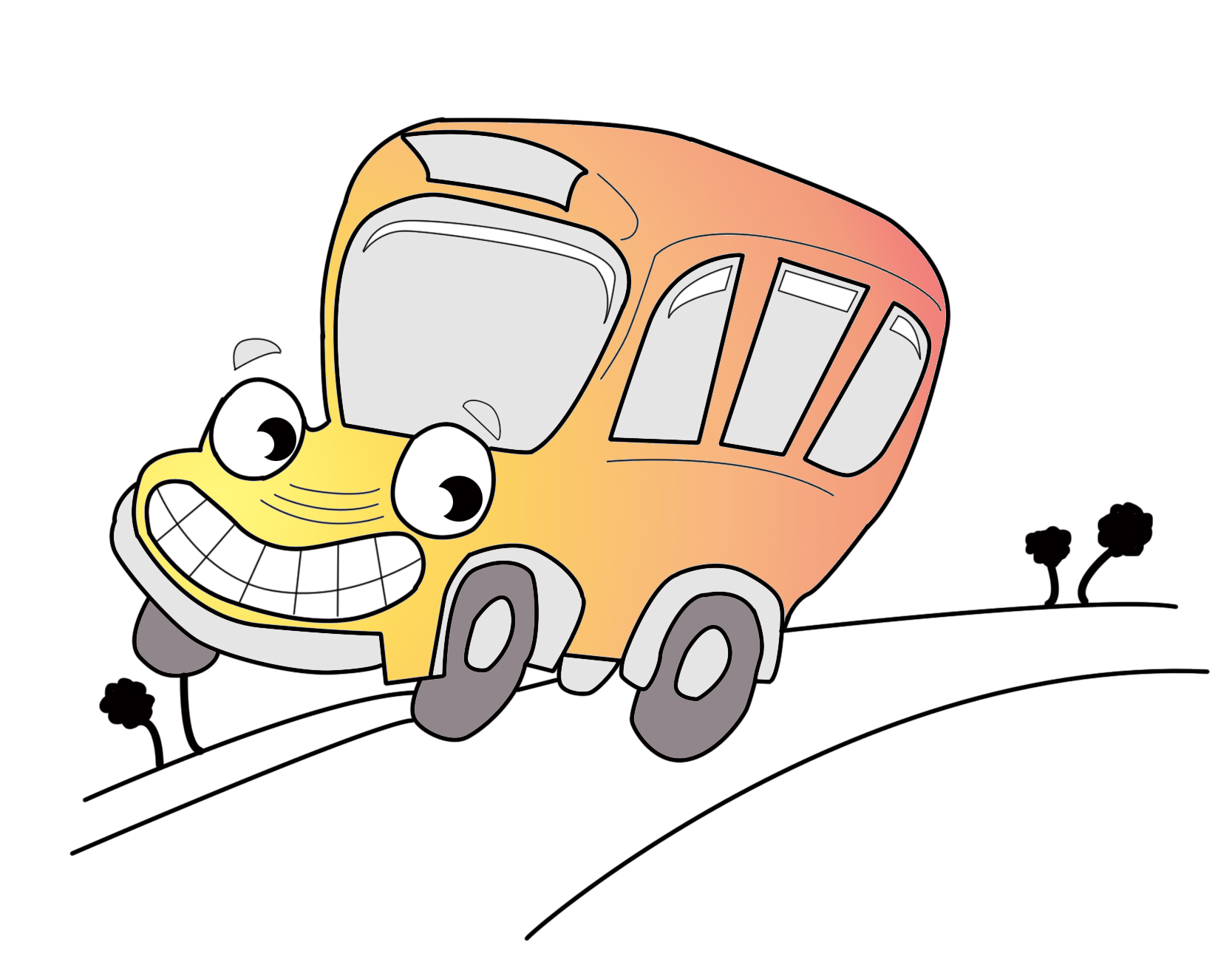 charter bus clipart - photo #39