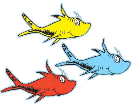 Pix For > Red Fish Blue Fish Clipart