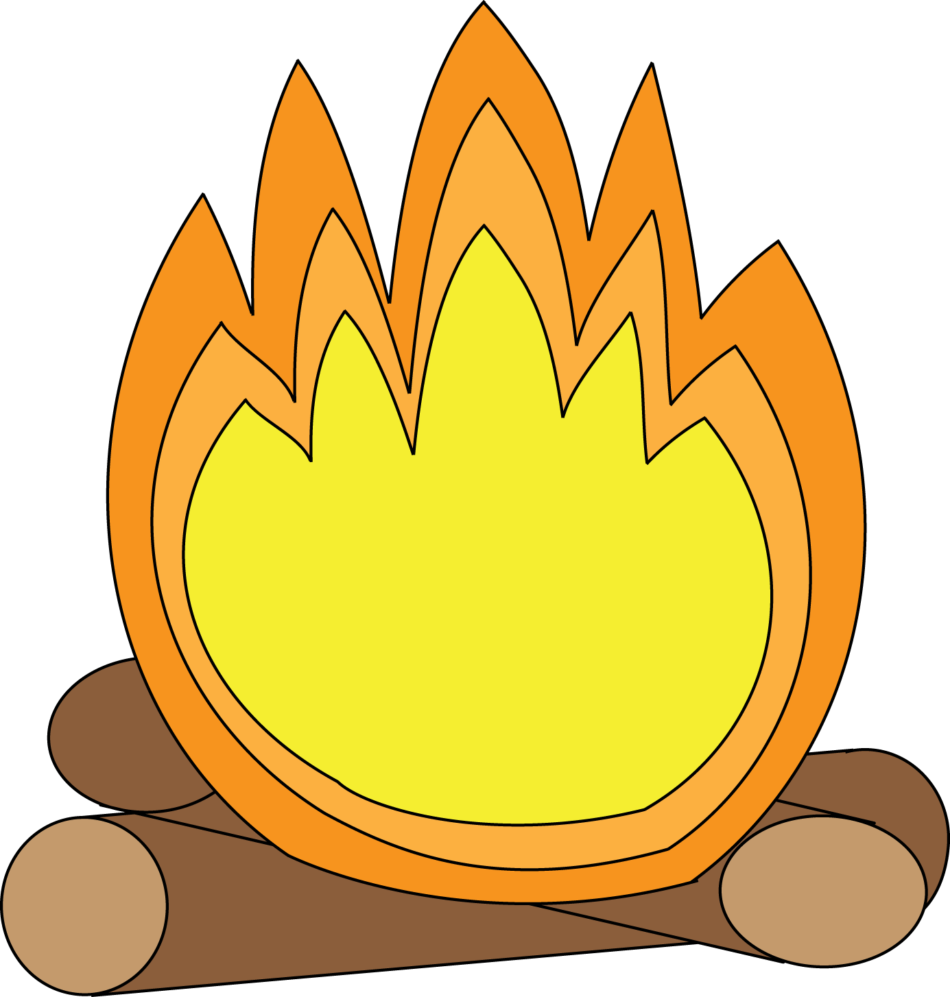 Campfire image - vector clip art online, royalty free & public domain