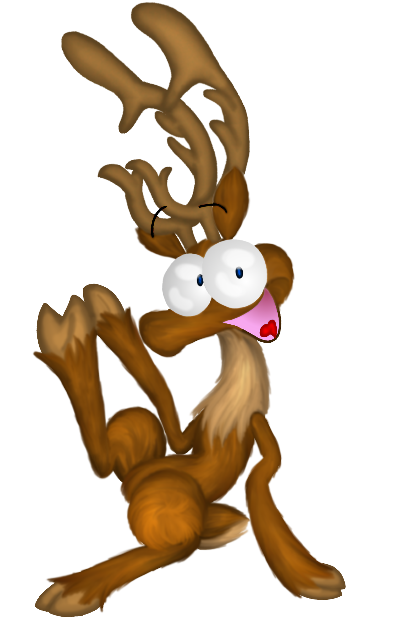 Reindeer Paintings - Cliparts.co