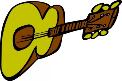 Acoustic Guitar clip art Vector clip art - Free vector for free ...