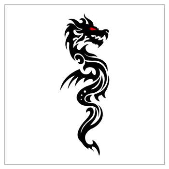 Black And White Dragon Tattoo - ClipArt Best