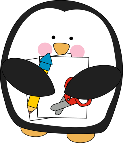Crafty Penguin Clip Art - Crafty Penguin Image