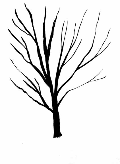 Simple Black And White Tree Drawing | Clipart Panda - Free Clipart ...