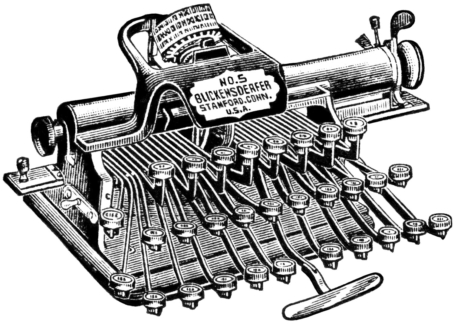 Free Vintage Image ~ Blickensderfer Typewriters | Old Design Shop Blog