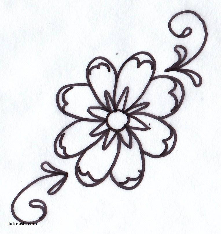 Free Flower Tattoo Designs - ClipArt Best