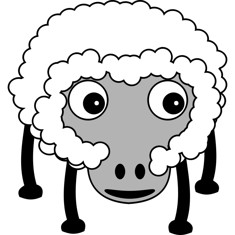 Cartoon Sheep Face - Cliparts.co