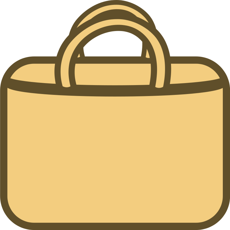 Clipart - Simple Shopping Bag Logo/
