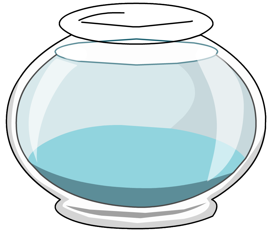 Empty Fish Bowl Coloring Page