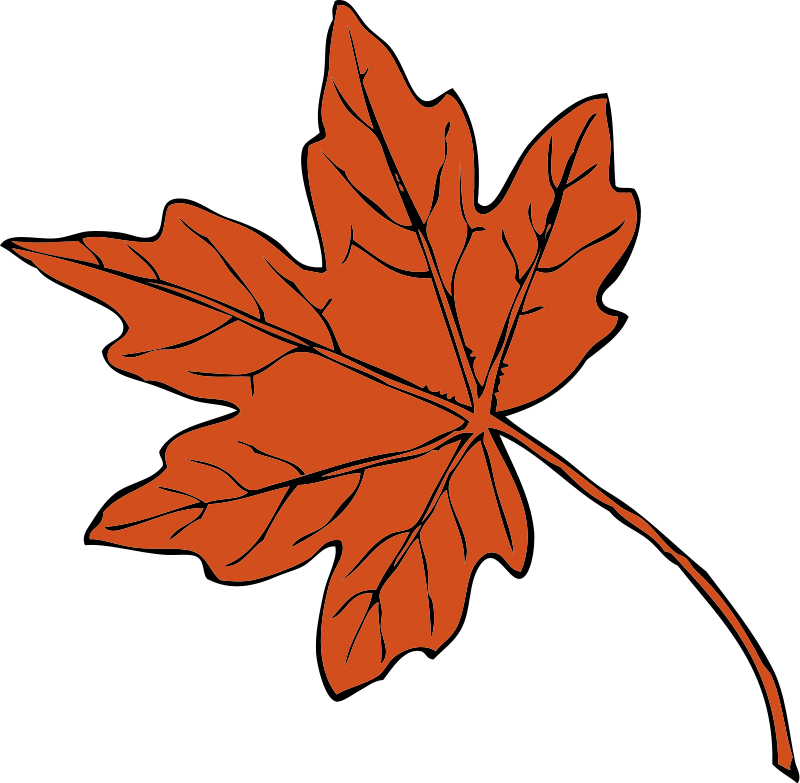 Leaves Clip Art Outline