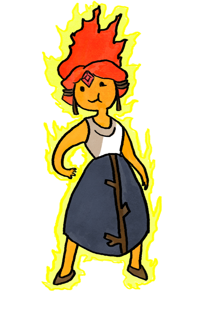 Flame Princess: campfire dress dress by guavajagular on deviantART