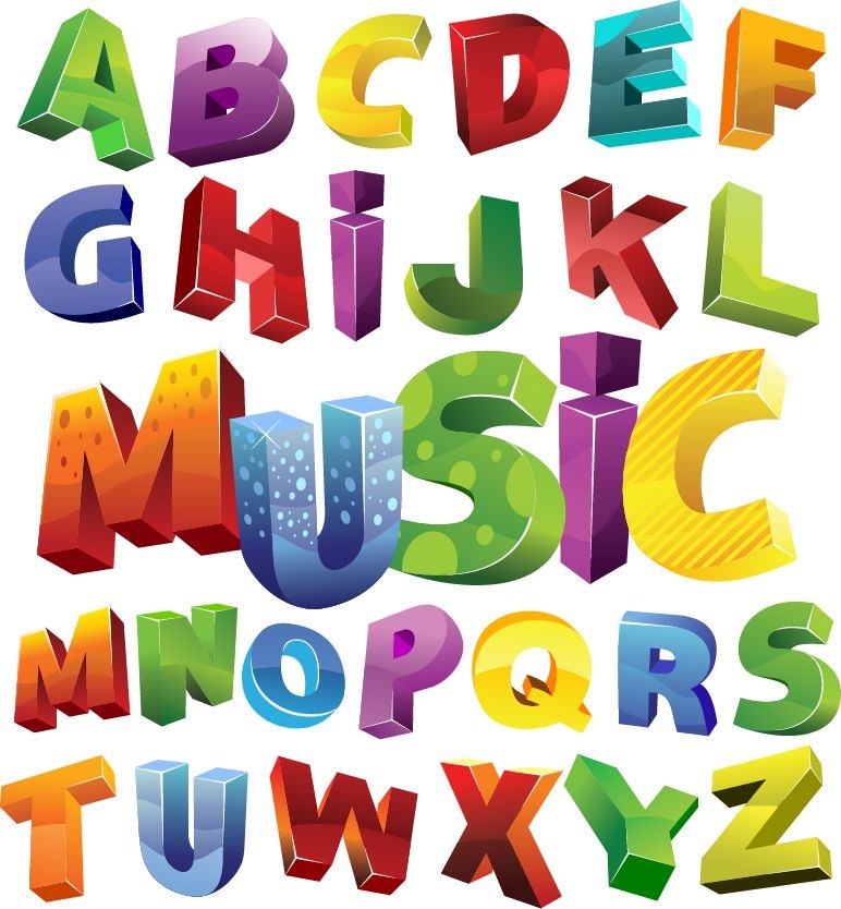 Colorful 3D Alphabet Vector Graphic | Free Vector Graphics | All ...