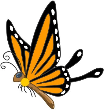Flying Butterfly Clipart | Clipart Panda - Free Clipart Images