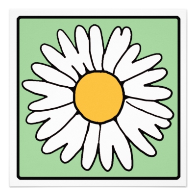 Cartoon Clip Art Garden Gerber Daisy Bridal Shower Invitations ...