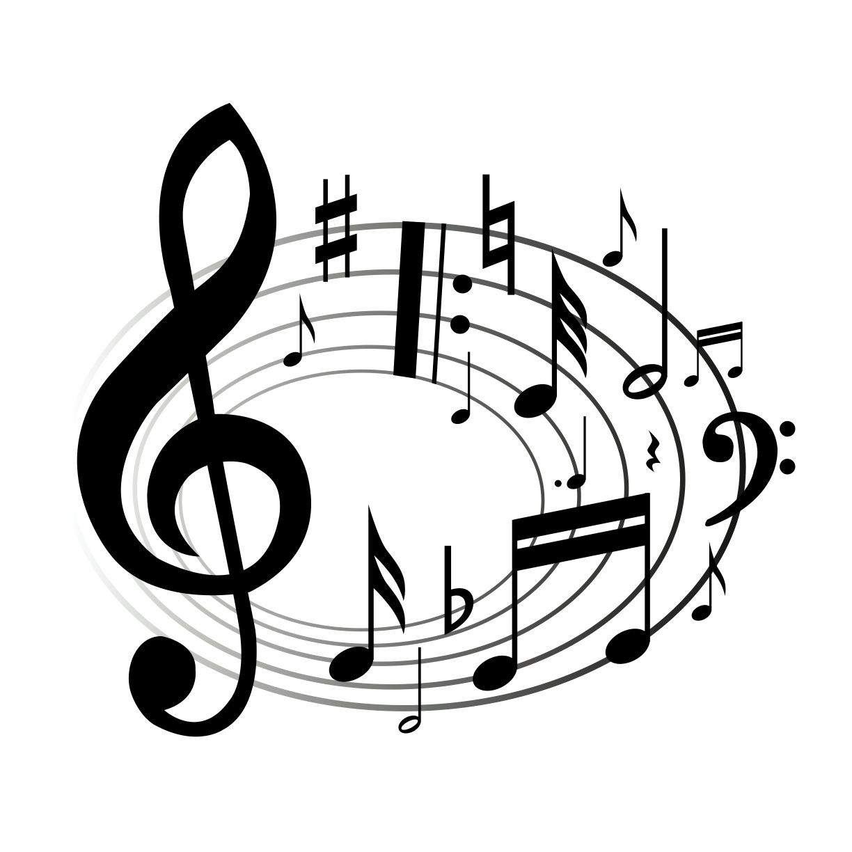 Drawn Music Notes - ClipArt Best
