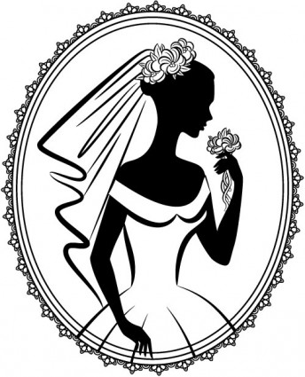 Free bride and groom silhouette vector Free vector for free ...