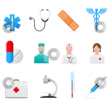 Medical icons stock vector