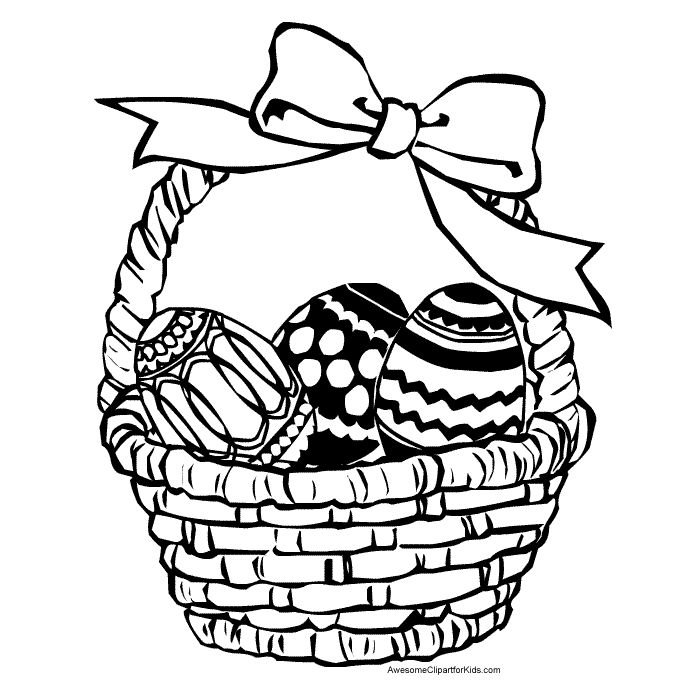 Coloring Pages Easter Baskets