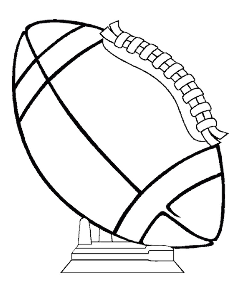 American Football Coloring Pages : Ball Football Coloring Page ...