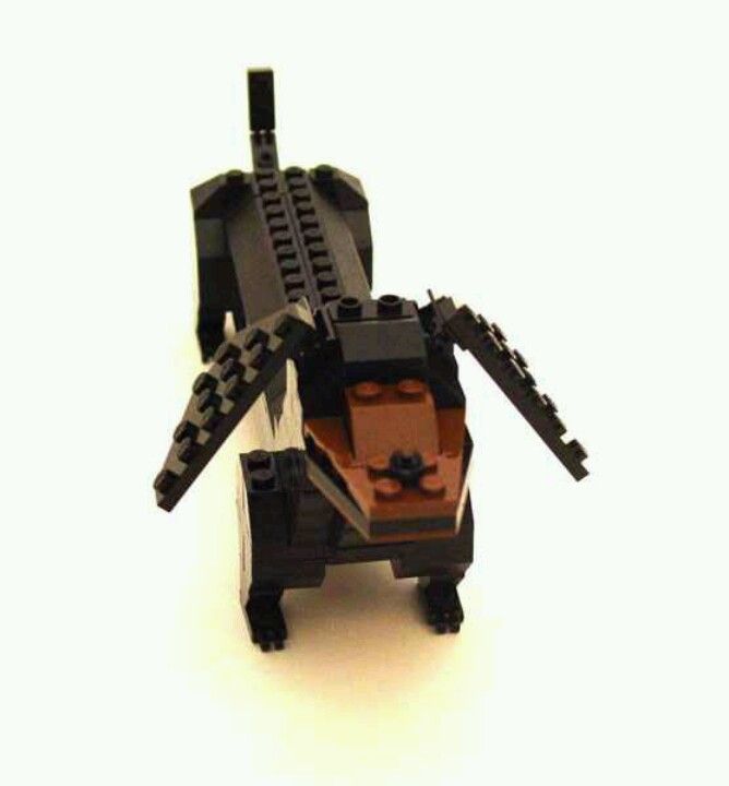Lego dachshund, black and tan | Puppos! | Pinterest