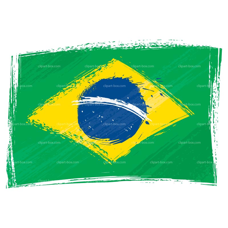CLIPART BRAZIL FLAG - SKETCH | Royalty free vector design