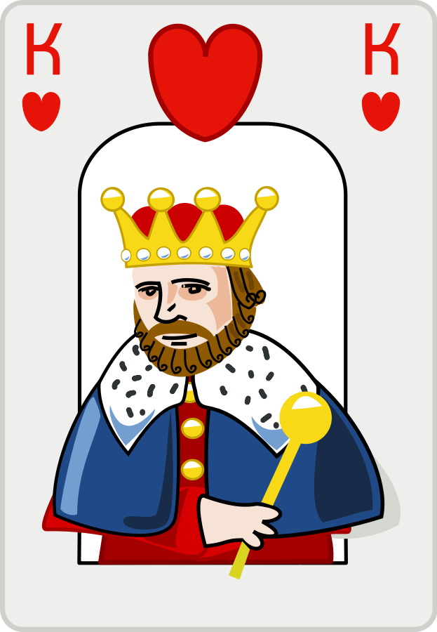 King of hearts SVG Vector file, vector clip art svg file ...