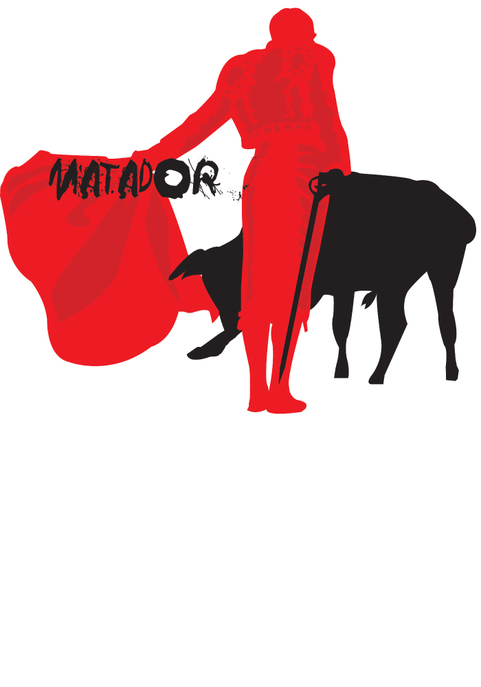 Matador T-shirt design, printed on demand at weadmire.