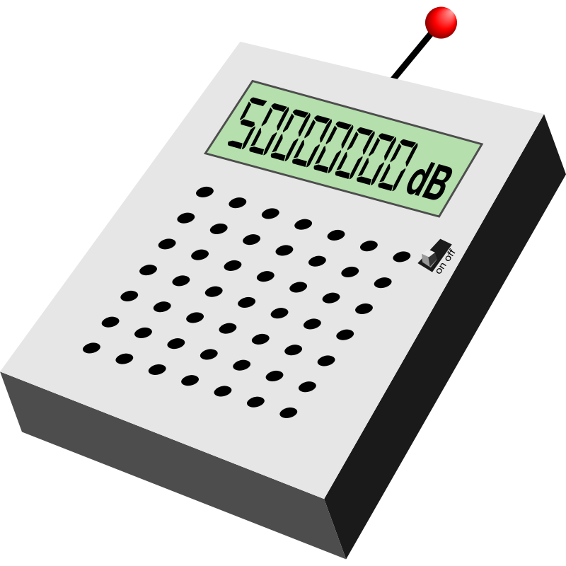 Clipart - Electronic decibel measurer