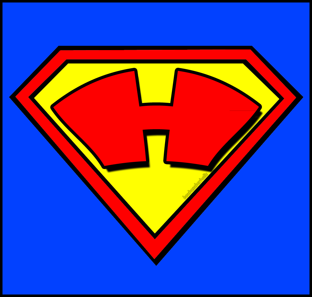 Bouba - Saberholic: Letters in Superman Logo Style