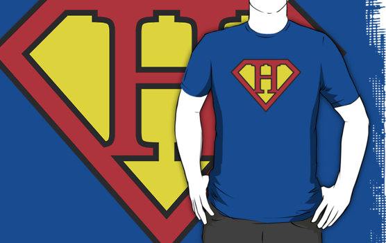 H letter in Superman style" T-Shirts & Hoodies by Stock Image ...