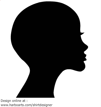 Bold woman Face silhouette – Vector Graphic | Online Design ...