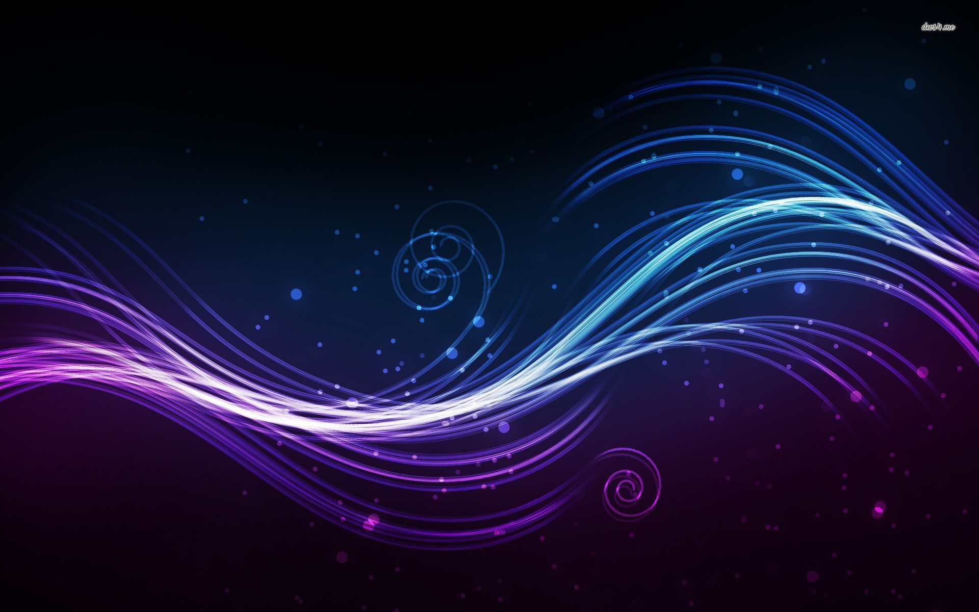 Purple Waves, Swirls and Circles wallpaper - Abstract wallpapers ...