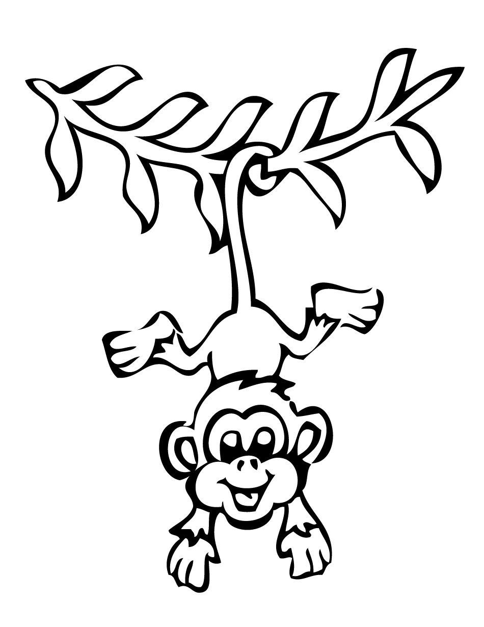Hanging Monkey Clipart - Cliparts.co