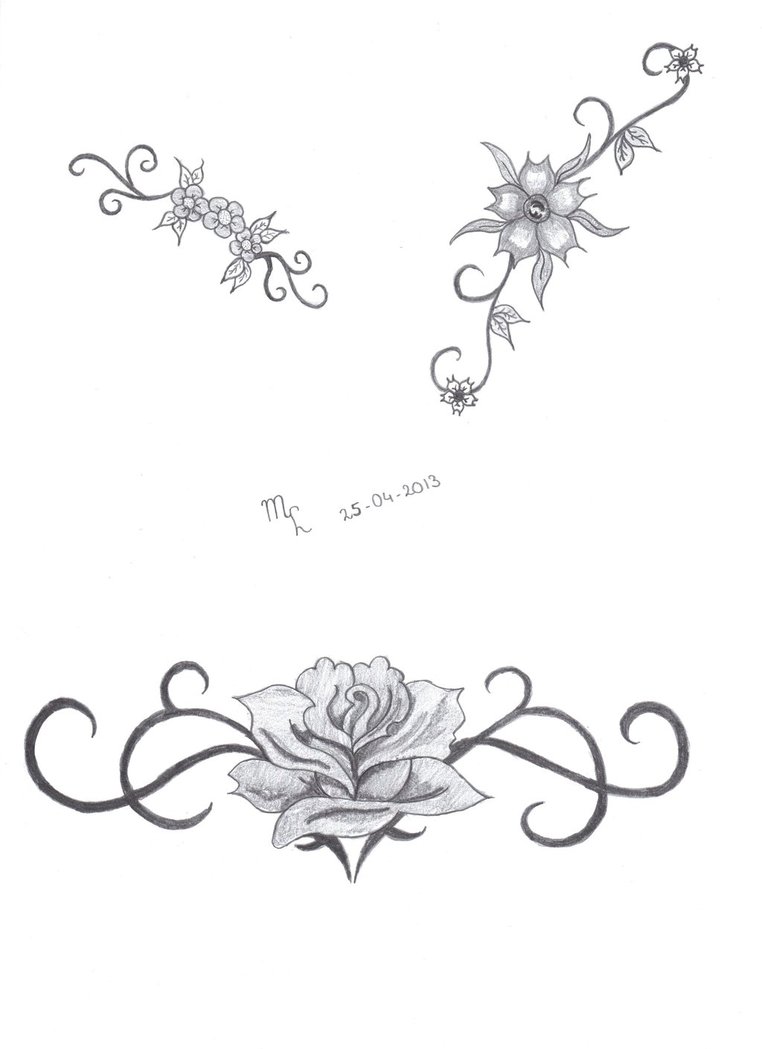 Flower tattoo by bami1991 on DeviantArt