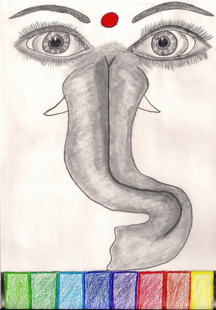 Ganesh Sketch by hippiequeen6961 on DeviantArt
