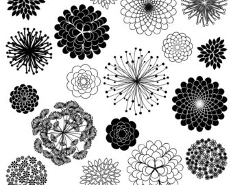 Popular items for flower silhouette on Etsy