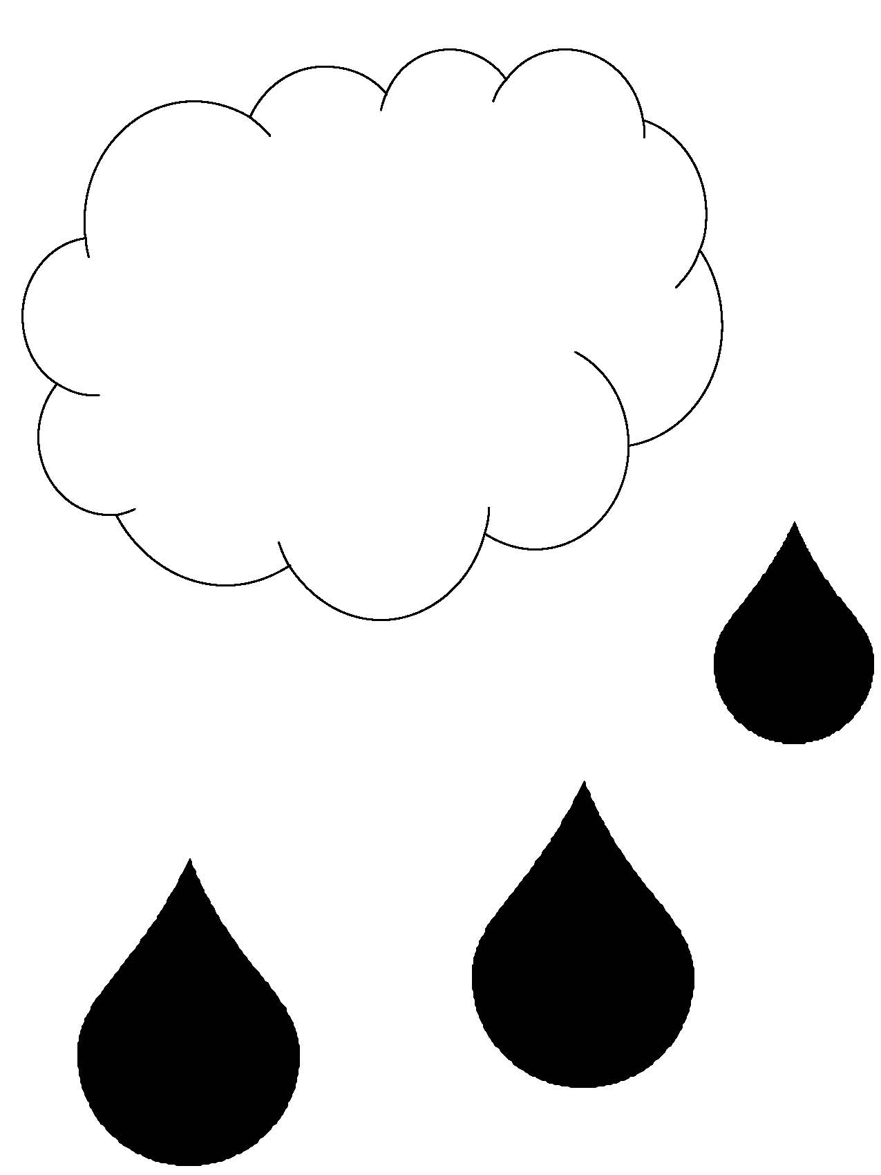 Rain Drop Template - ClipArt Best