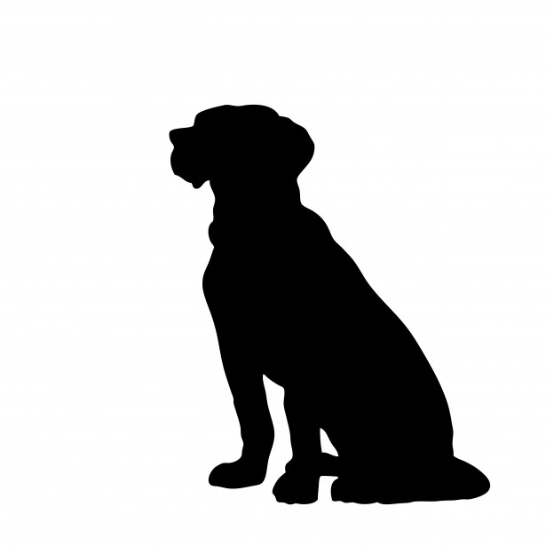 Dog Sitting Black Clipart Free Stock Photo - Public Domain Pictures