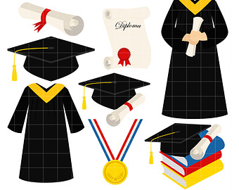Popular items for graduation clipart on Etsy