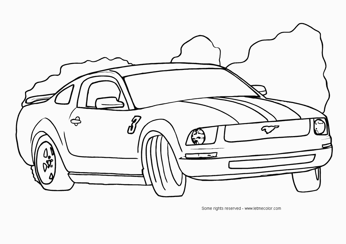 Free coloring cars printable Keep Healthy Eating Simple